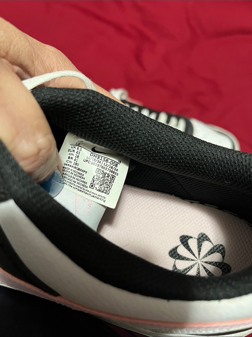 Nike Women’s Court Vision Low Next Nature w/ Lt Pink Swoosh - Picture 4 of 6